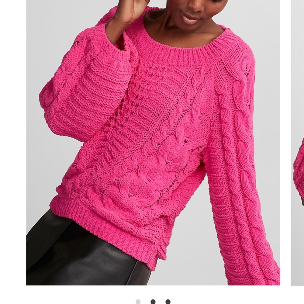 Express Hot Pink Sweater SIZE MEDIUM